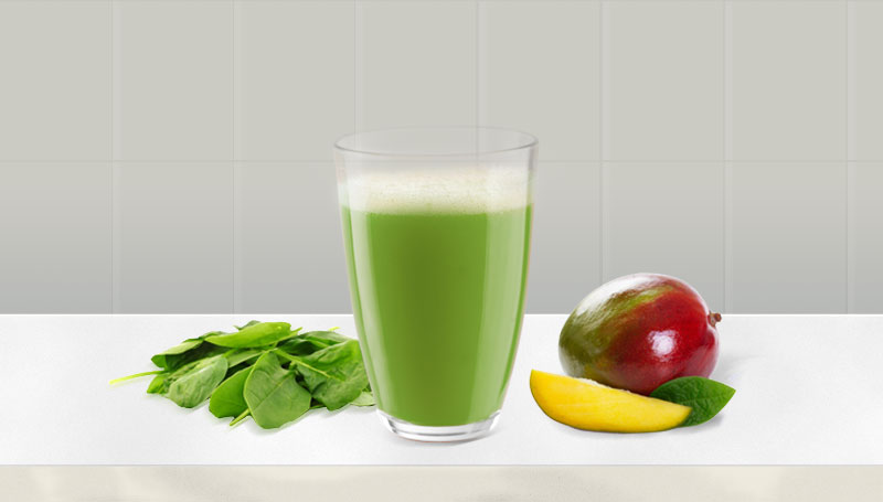 Spinach Smoothie in a Glass