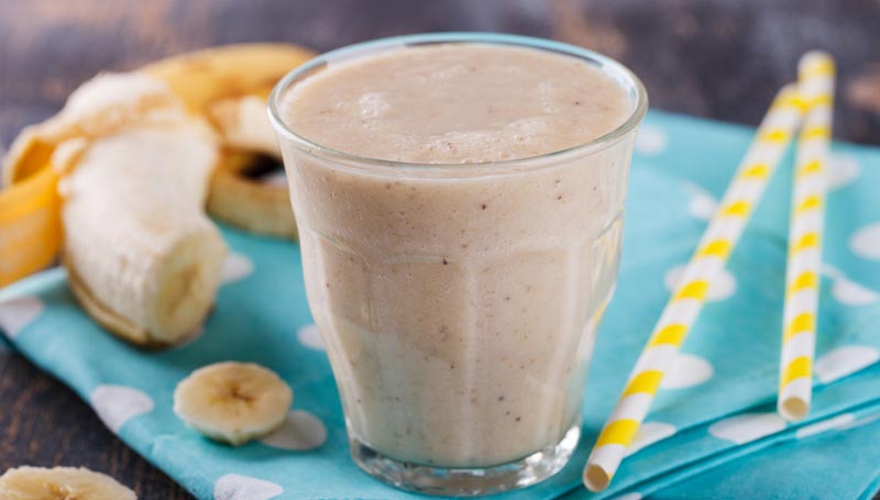 Banana Smoothie in a Glass